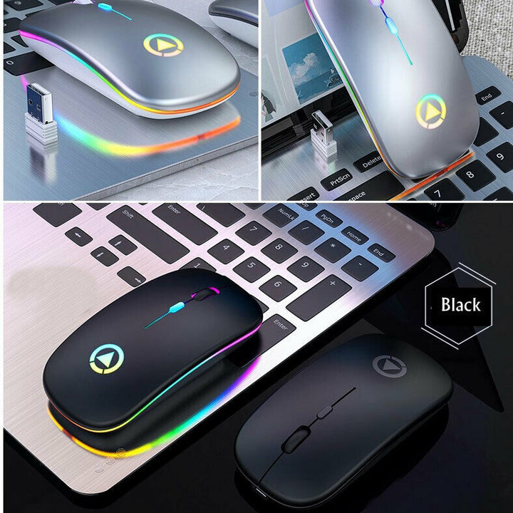 2.4GHz RGB Wireless USB Rechargeable Mouse